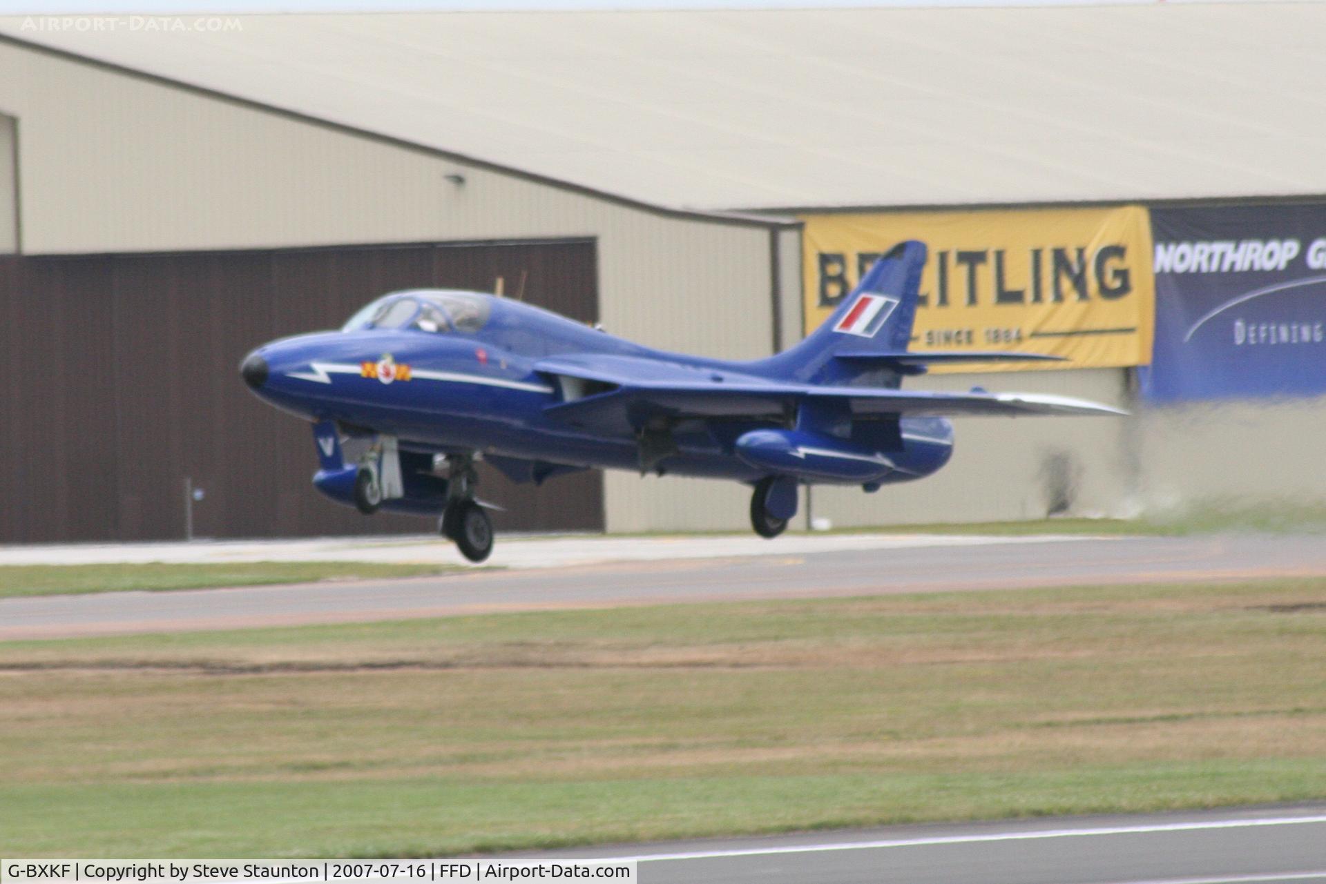 G-BXKF, 1958 Hawker Hunter T.7 C/N 41H/003315, Royal International Air Tattoo 2007