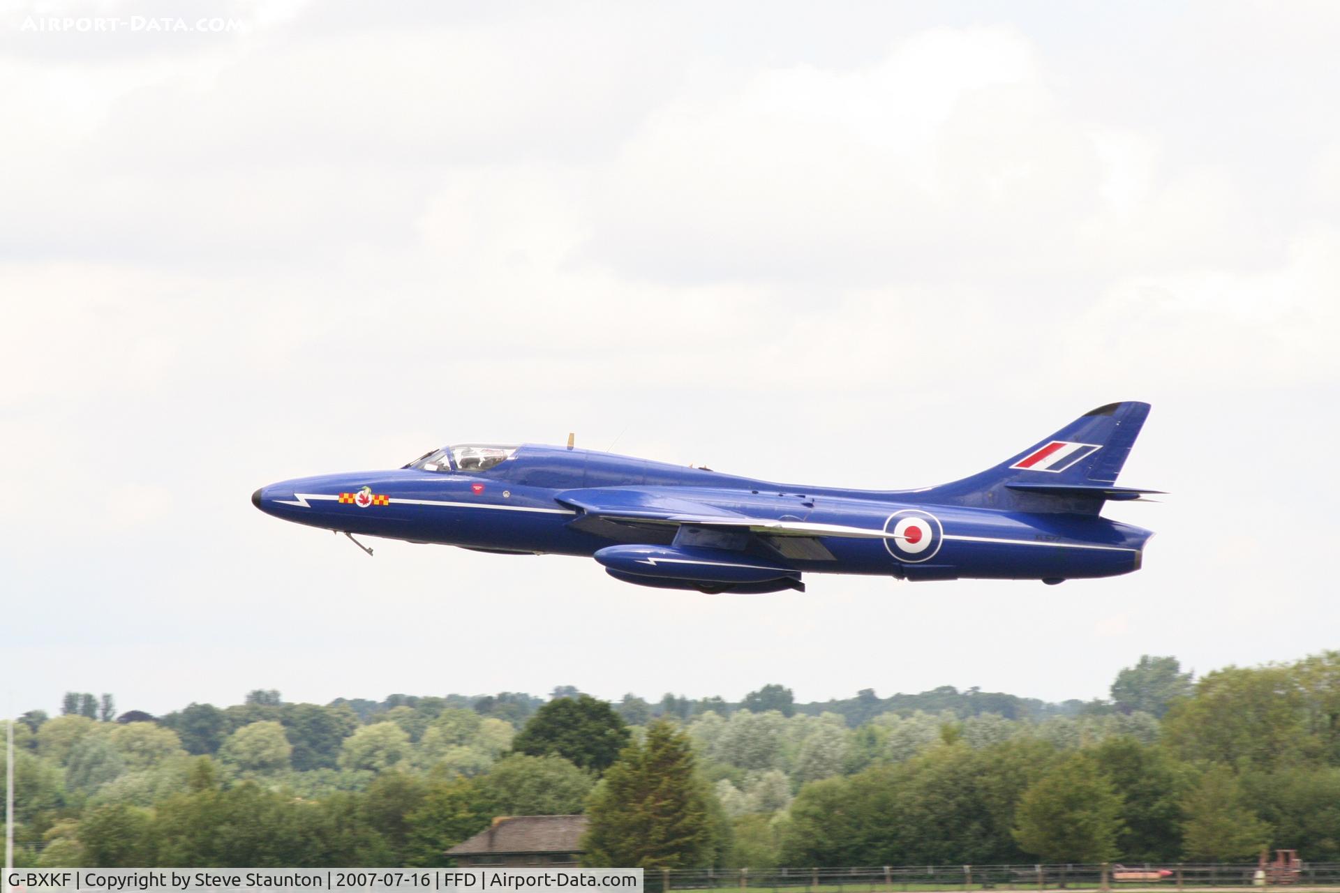 G-BXKF, 1958 Hawker Hunter T.7 C/N 41H/003315, Royal International Air Tattoo 2007