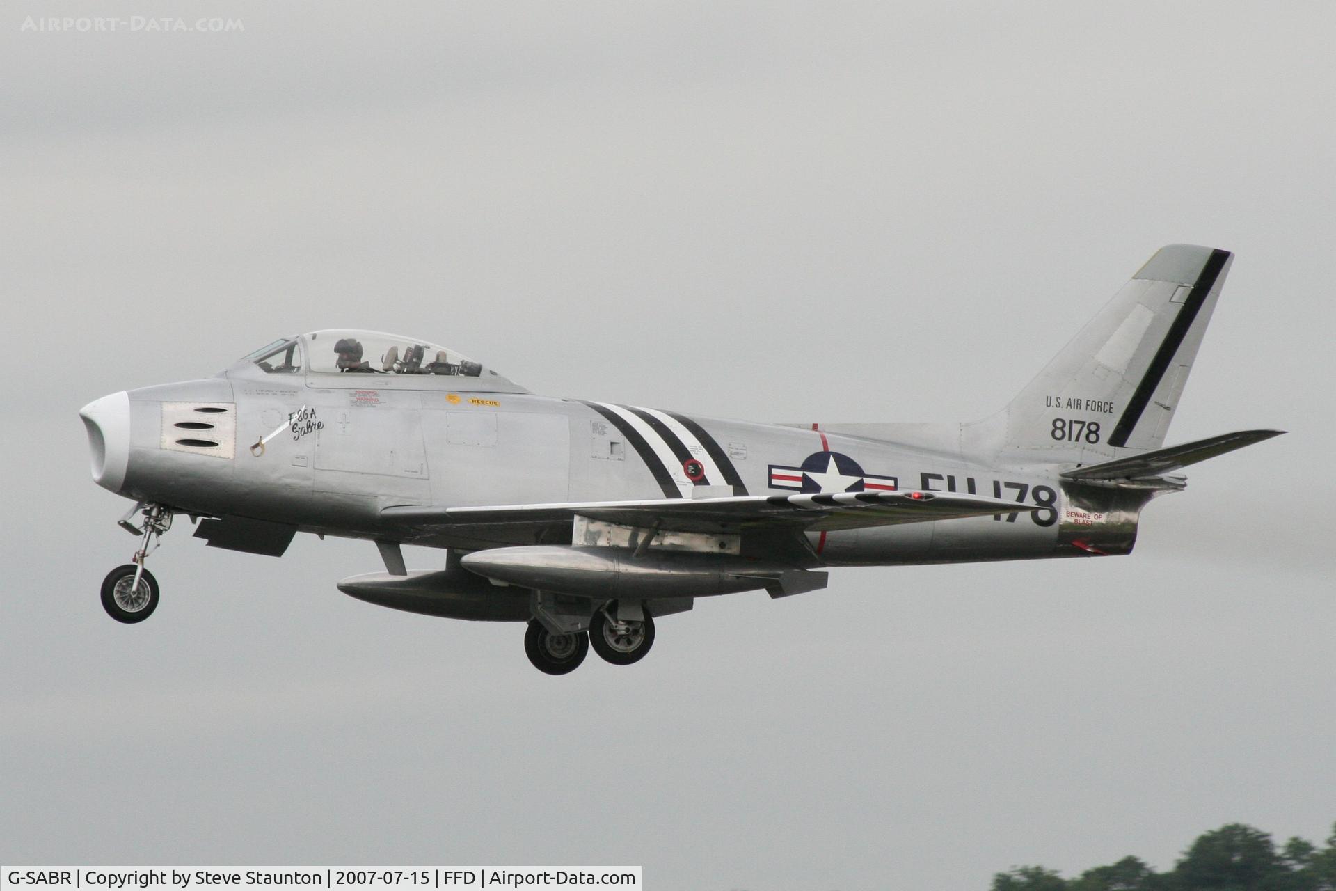 G-SABR, 1948 North American F-86A Sabre C/N 151-083 (151-43547), Royal International Air Tattoo 2007