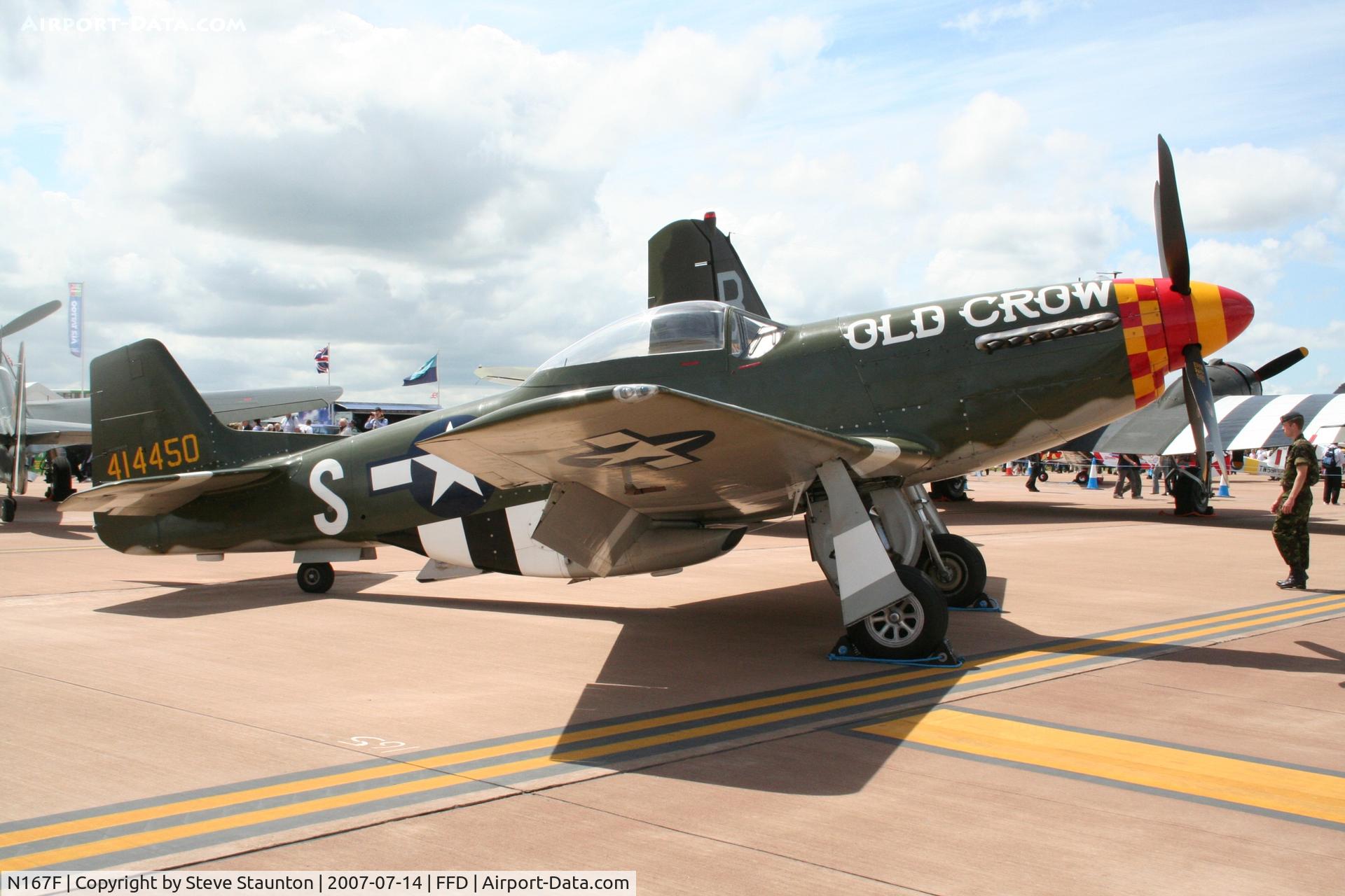 N167F, 1944 North American P-51D Mustang C/N 122-40417, Royal International Air Tattoo 2007