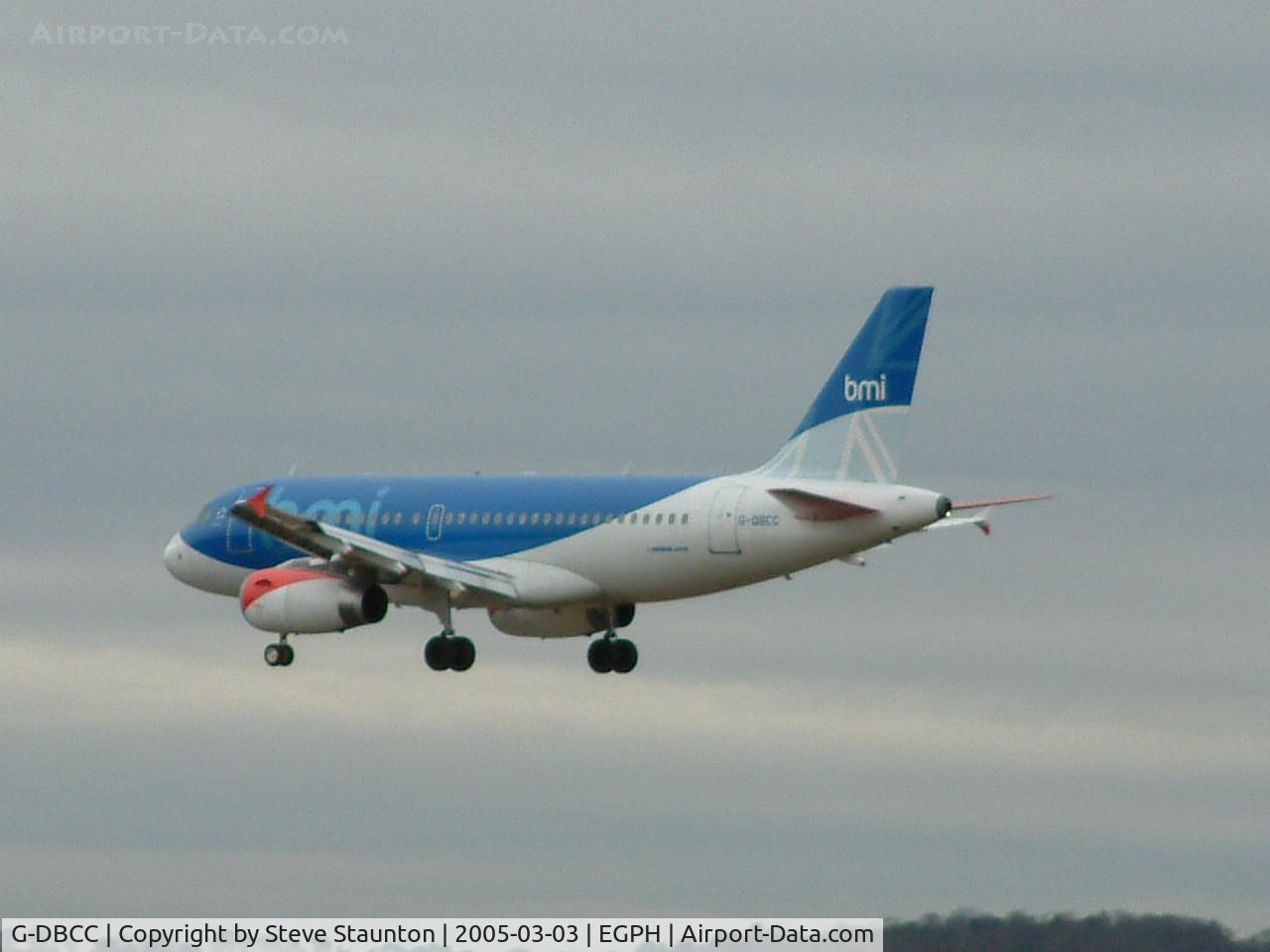 G-DBCC, 2004 Airbus A319-131 C/N 2194, Taken on a cold March afternoon at Edinburgh Airport