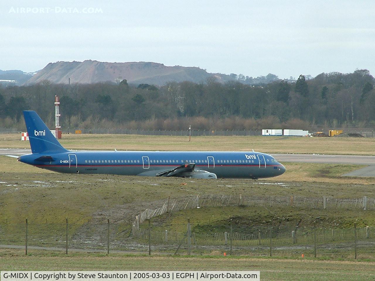 G-MIDX, 2000 Airbus A320-232 C/N 1177, Taken on a cold March afternoon at Edinburgh Airport