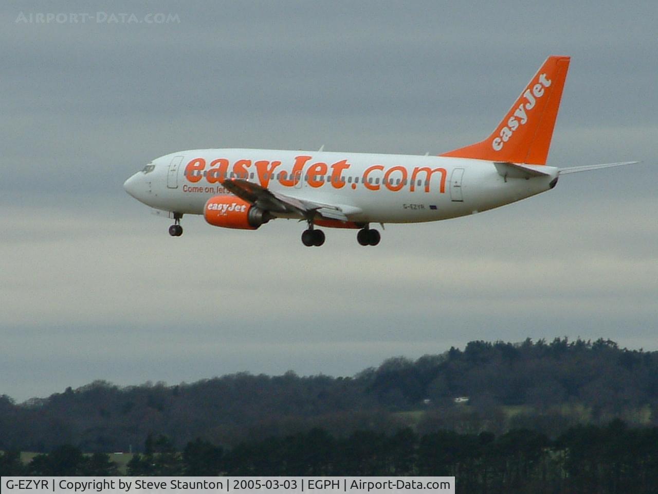 G-EZYR, 1999 Boeing 737-33V C/N 29341, Taken on a cold March afternoon at Edinburgh Airport