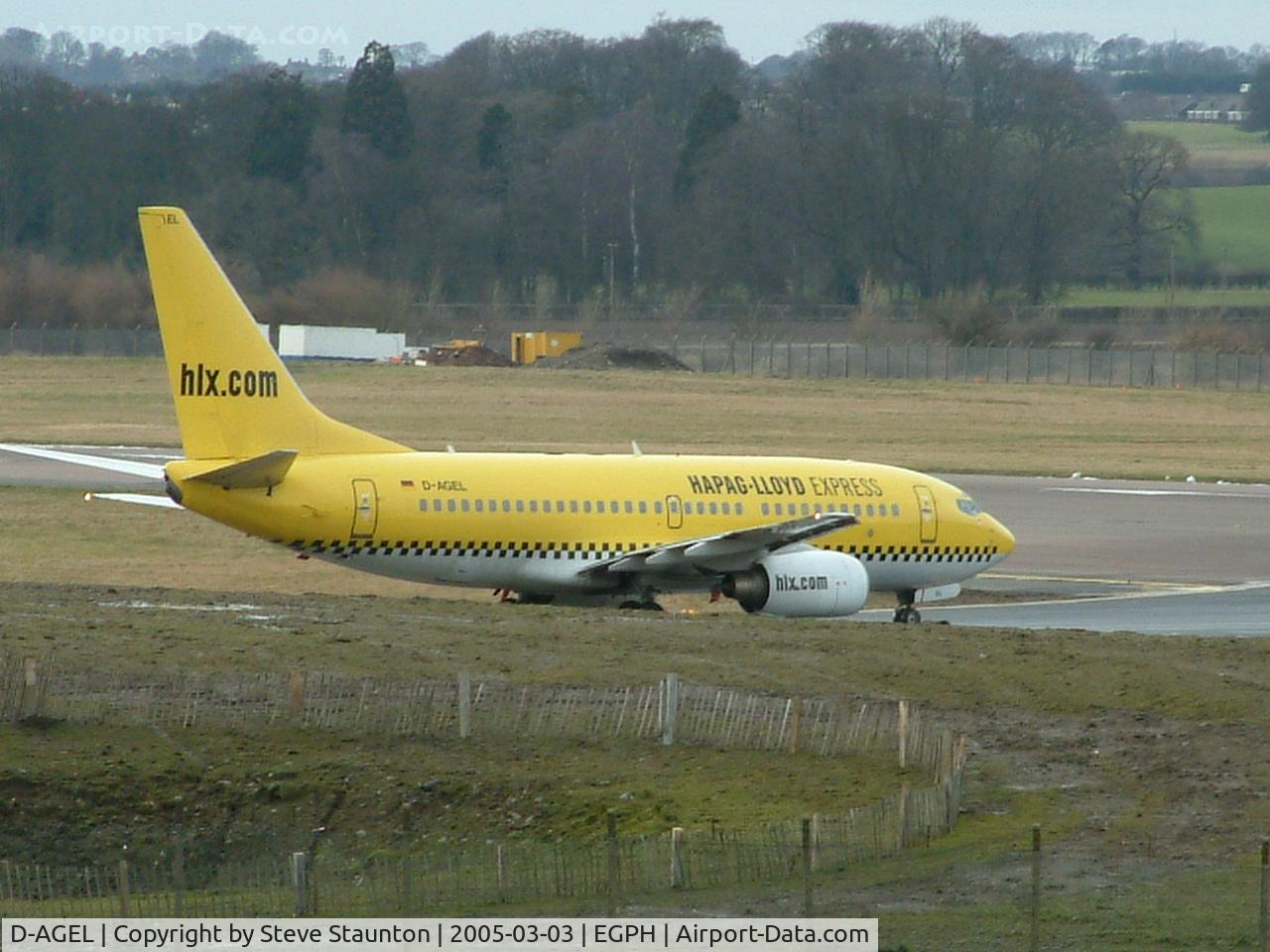 D-AGEL, 1997 Boeing 737-75B C/N 28110, Taken on a cold March afternoon at Edinburgh Airport