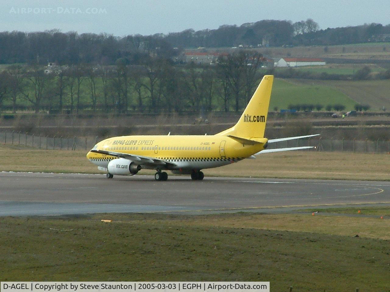 D-AGEL, 1997 Boeing 737-75B C/N 28110, Taken on a cold March afternoon at Edinburgh Airport