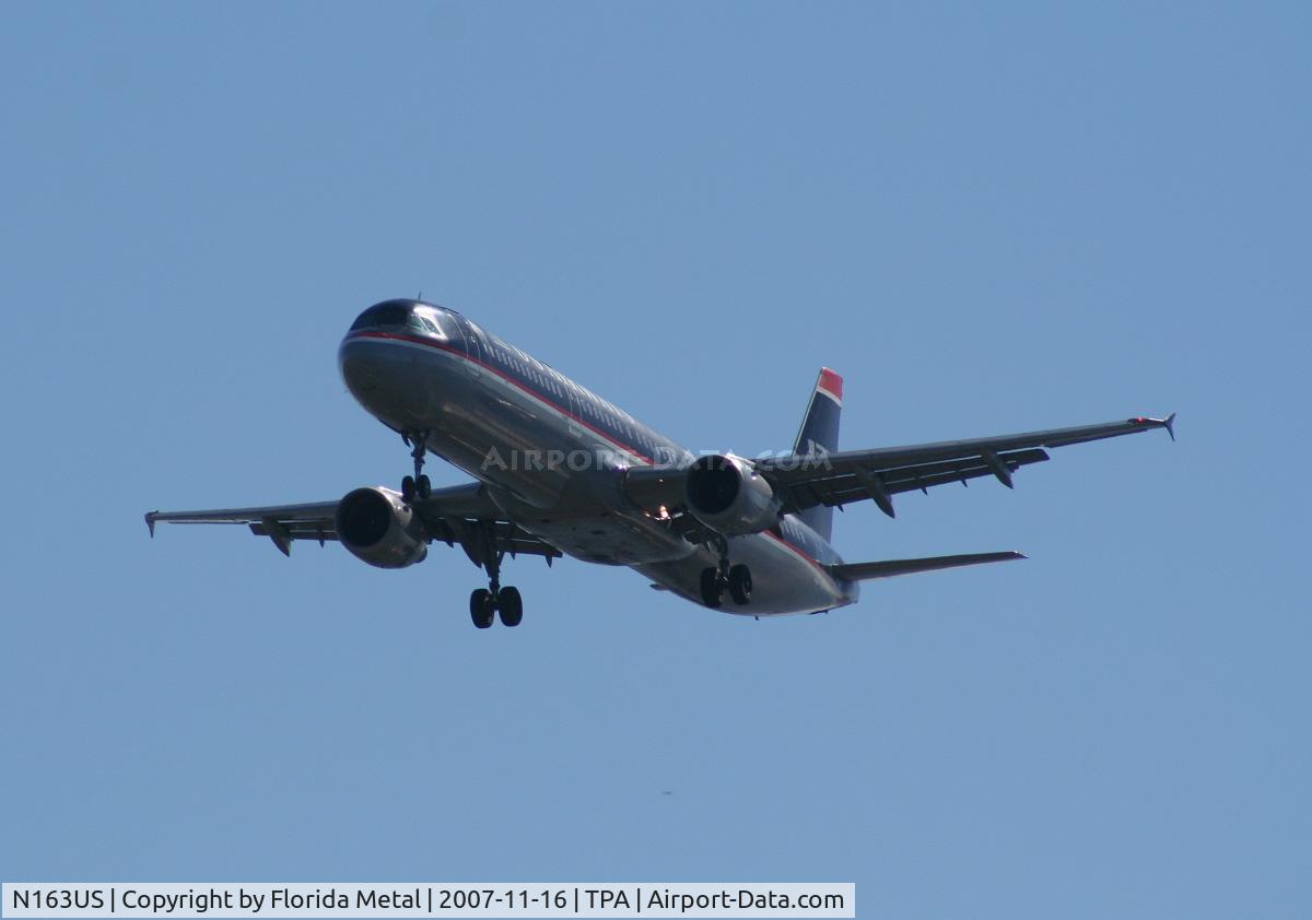 N163US, 2001 Airbus A321-211 C/N 1417, US Airways
