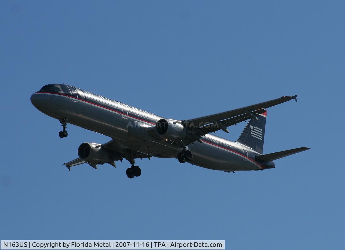 N163US, 2001 Airbus A321-211 C/N 1417, US Airways