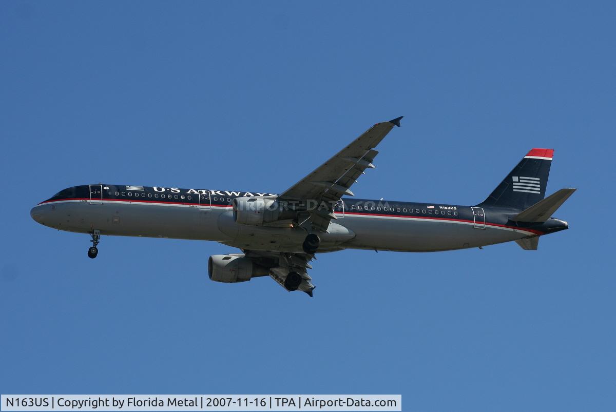 N163US, 2001 Airbus A321-211 C/N 1417, US Airways