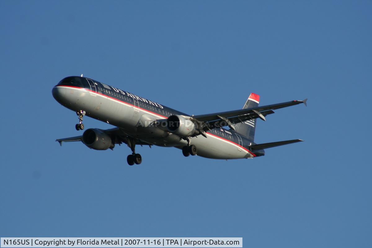 N165US, 2001 Airbus A321-211 C/N 1431, US Airways