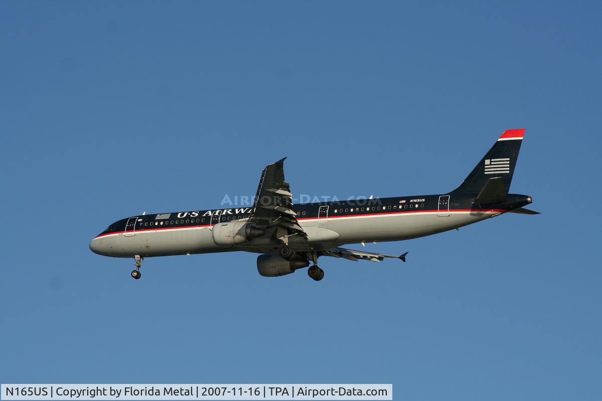 N165US, 2001 Airbus A321-211 C/N 1431, US Airways