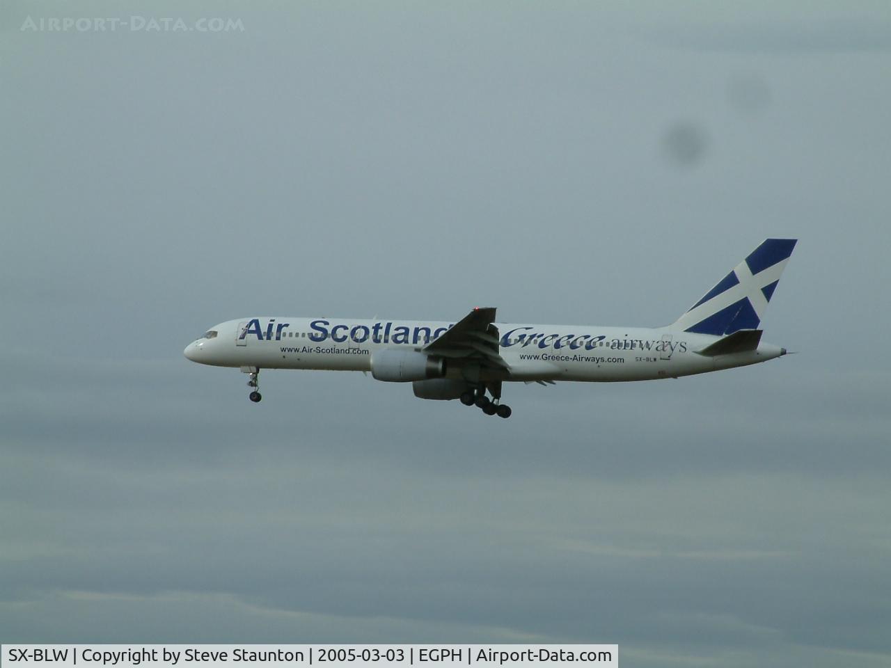 SX-BLW, 1989 Boeing 757-236 C/N 24397, Taken on a cold March afternoon at Edinburgh Airport