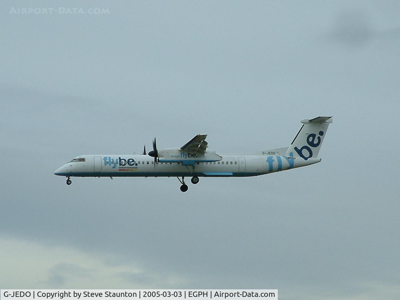 G-JEDO, 2003 De Havilland Canada DHC-8-402Q Dash 8 C/N 4079, Taken on a cold March afternoon at Edinburgh Airport
