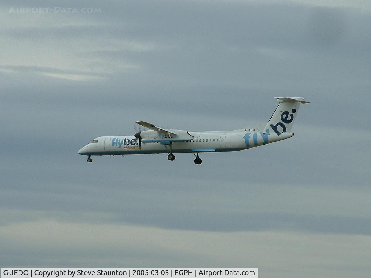 G-JEDO, 2003 De Havilland Canada DHC-8-402Q Dash 8 C/N 4079, Taken on a cold March afternoon at Edinburgh Airport