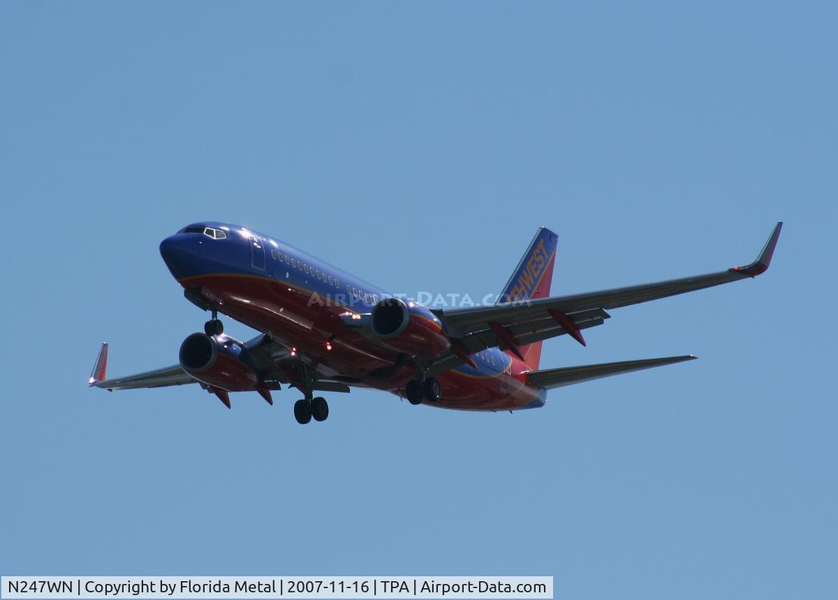 N247WN, 2006 Boeing 737-7H4 C/N 32508, Southwest