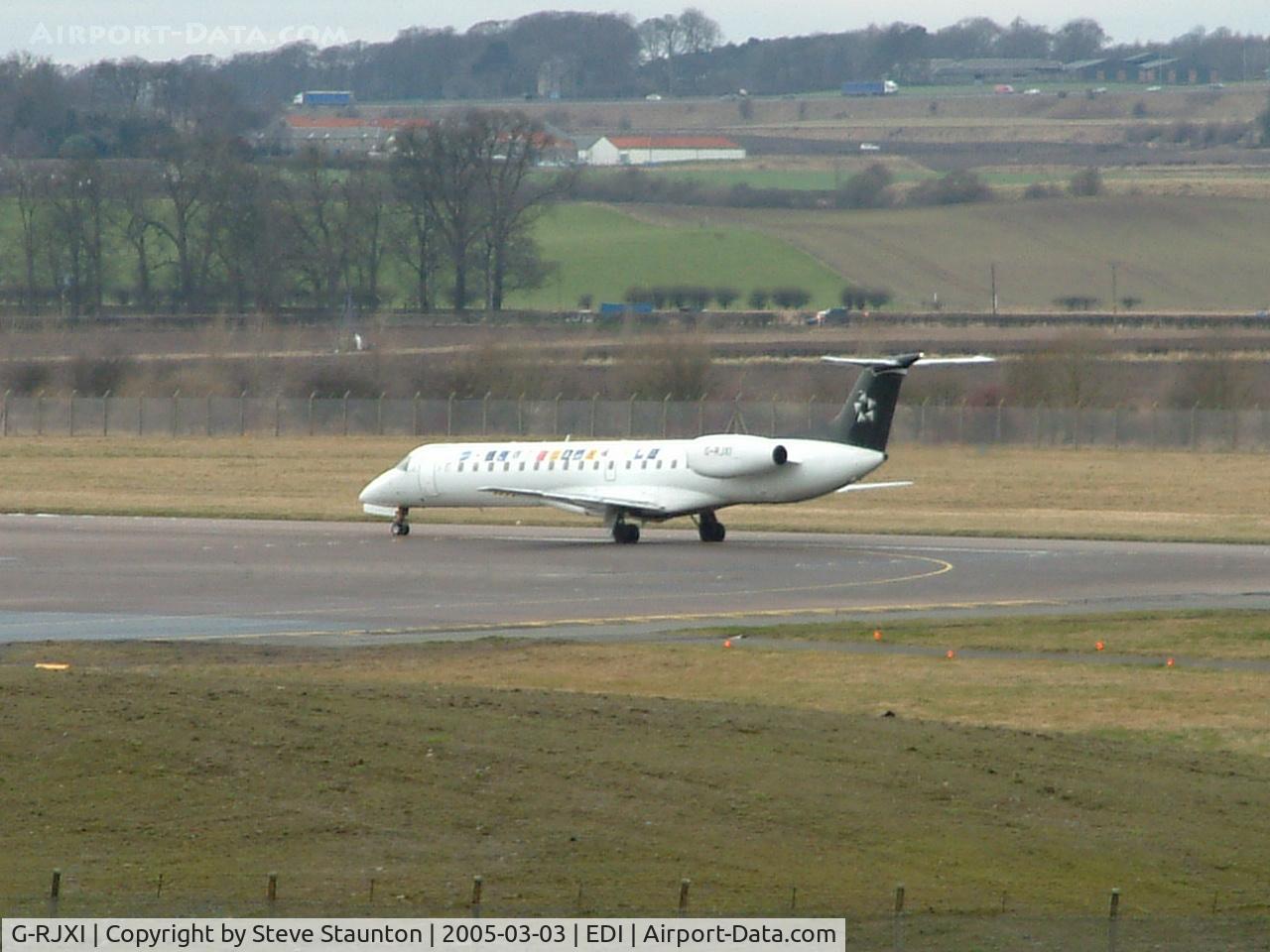 G-RJXI, 2001 Embraer EMB-145EP (ERJ-145EP) C/N 145454, Taken on a cold March afternoon at Edinburgh Airport