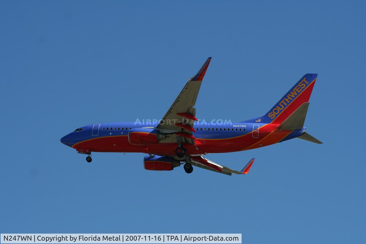 N247WN, 2006 Boeing 737-7H4 C/N 32508, Southwest