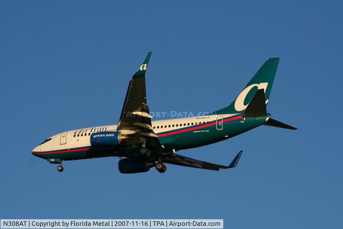 N308AT, 2006 Boeing 737-7BD C/N 35109, Air Tran