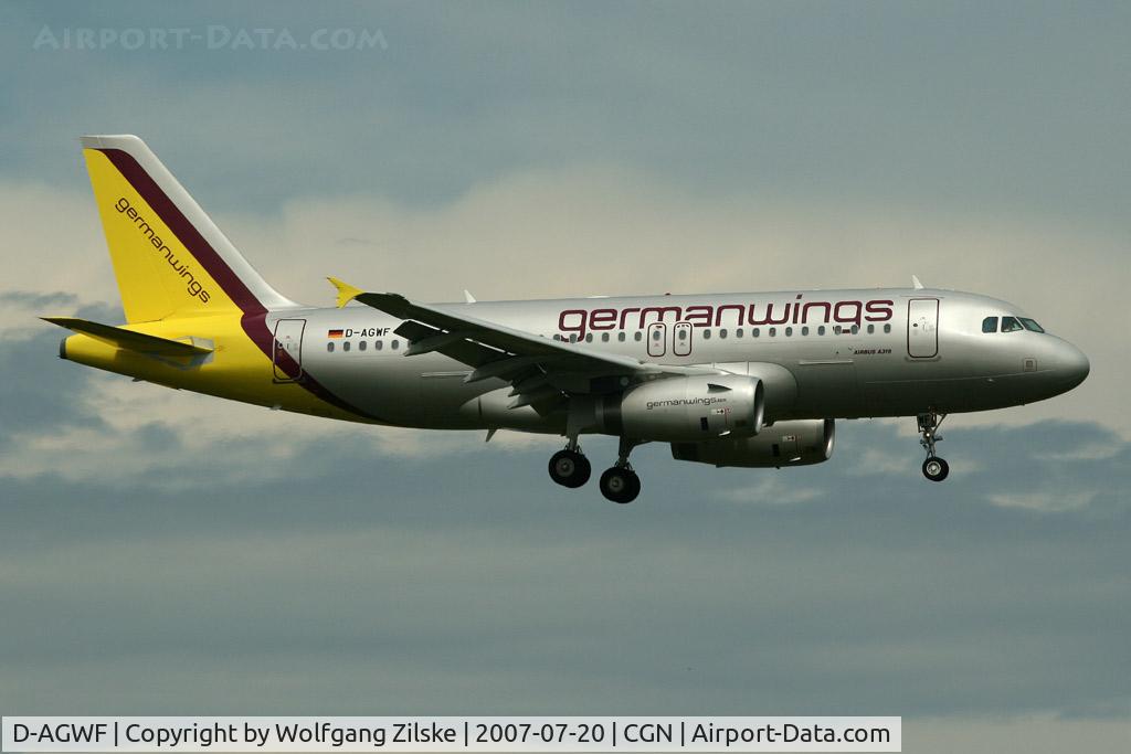 D-AGWF, 2007 Airbus A319-132 C/N 3172, visitor