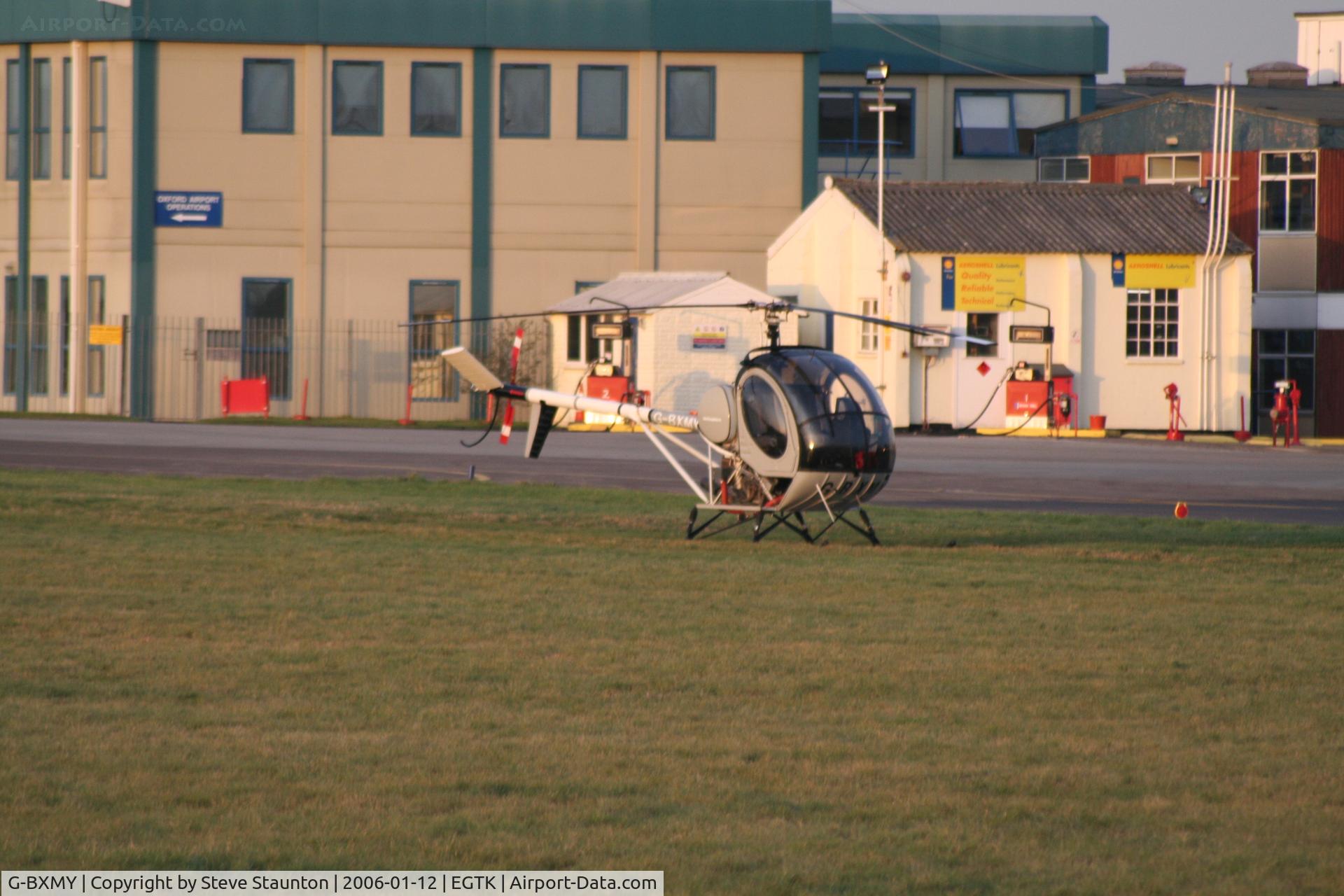 G-BXMY, 1974 Hughes 269C C/N 740328, Taken on a winters day at Kidlington, Oxford