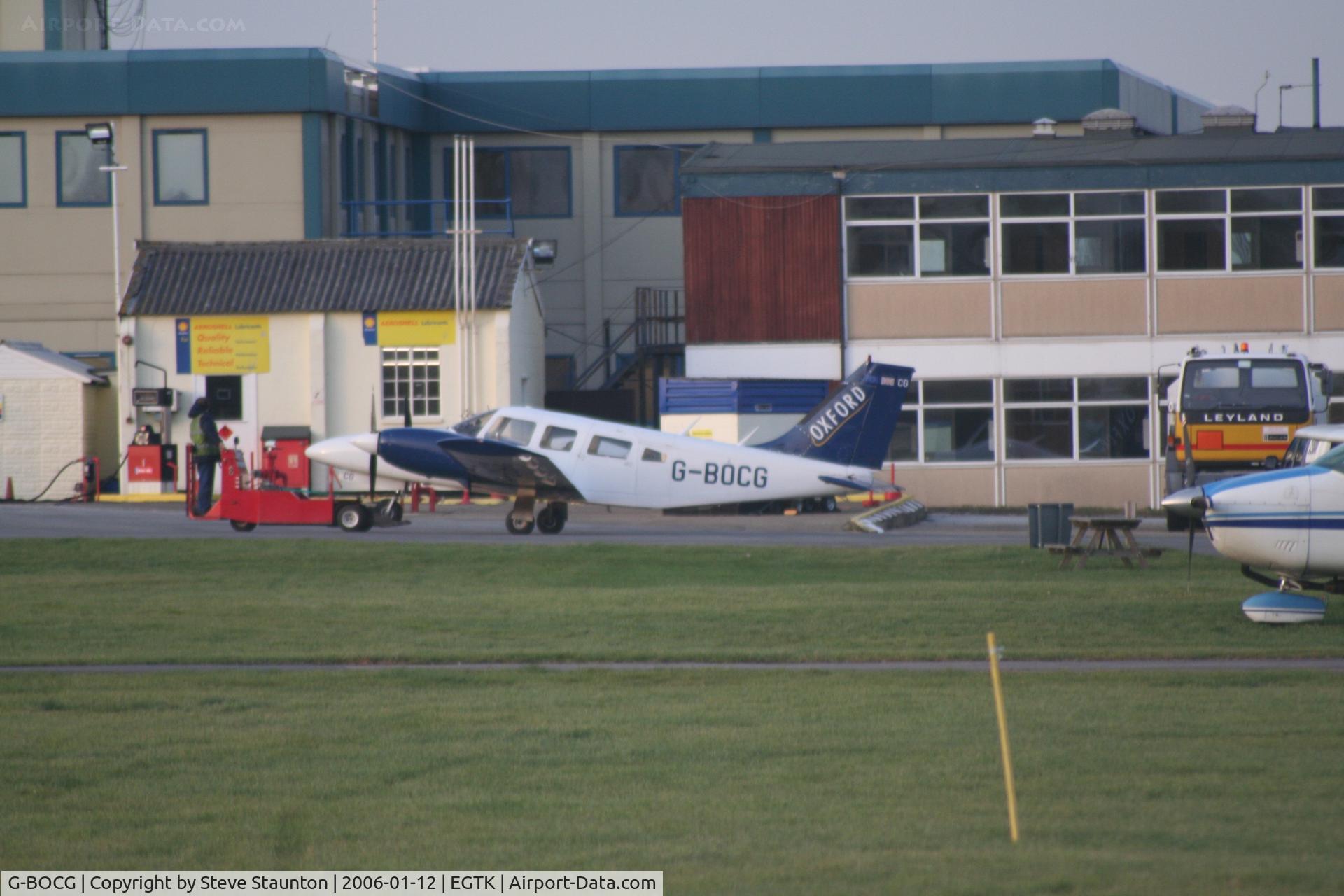 G-BOCG, 1978 Piper PA-34-200T Seneca II C/N 34-7870359, Taken on a winters day at Kidlington, Oxford