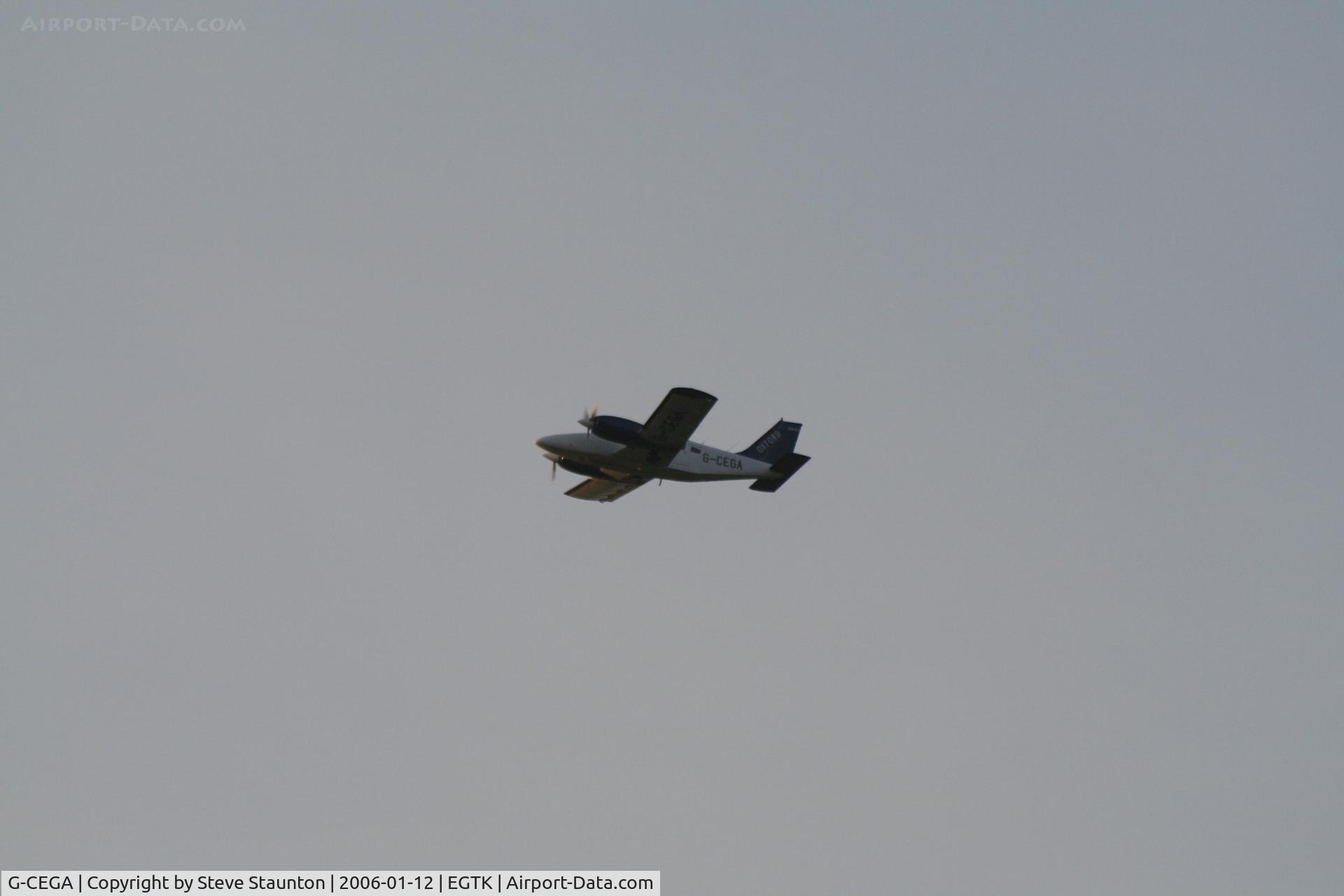 G-CEGA, 1980 Piper PA-34-200T Seneca II C/N 34-8070367, Taken on a winters day at Kidlington, Oxford