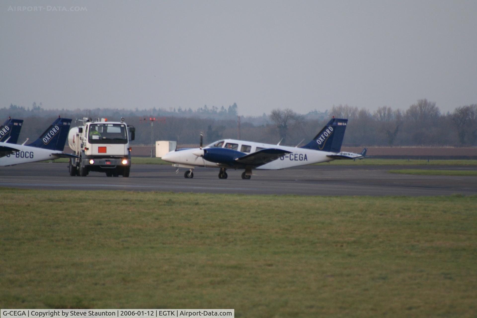G-CEGA, 1980 Piper PA-34-200T Seneca II C/N 34-8070367, Taken on a winters day at Kidlington, Oxford