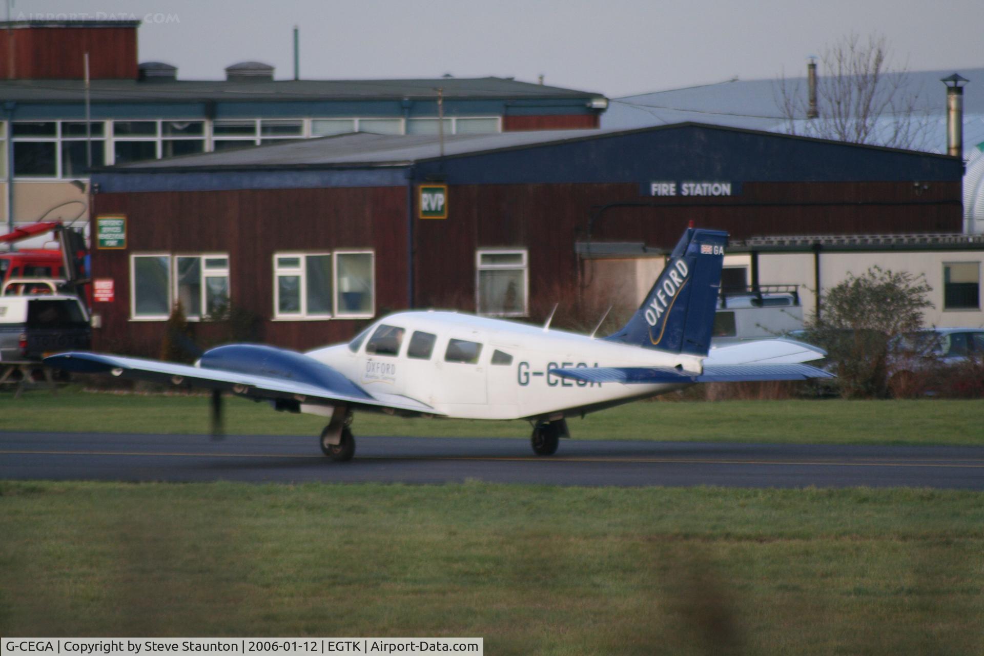 G-CEGA, 1980 Piper PA-34-200T Seneca II C/N 34-8070367, Taken on a winters day at Kidlington, Oxford