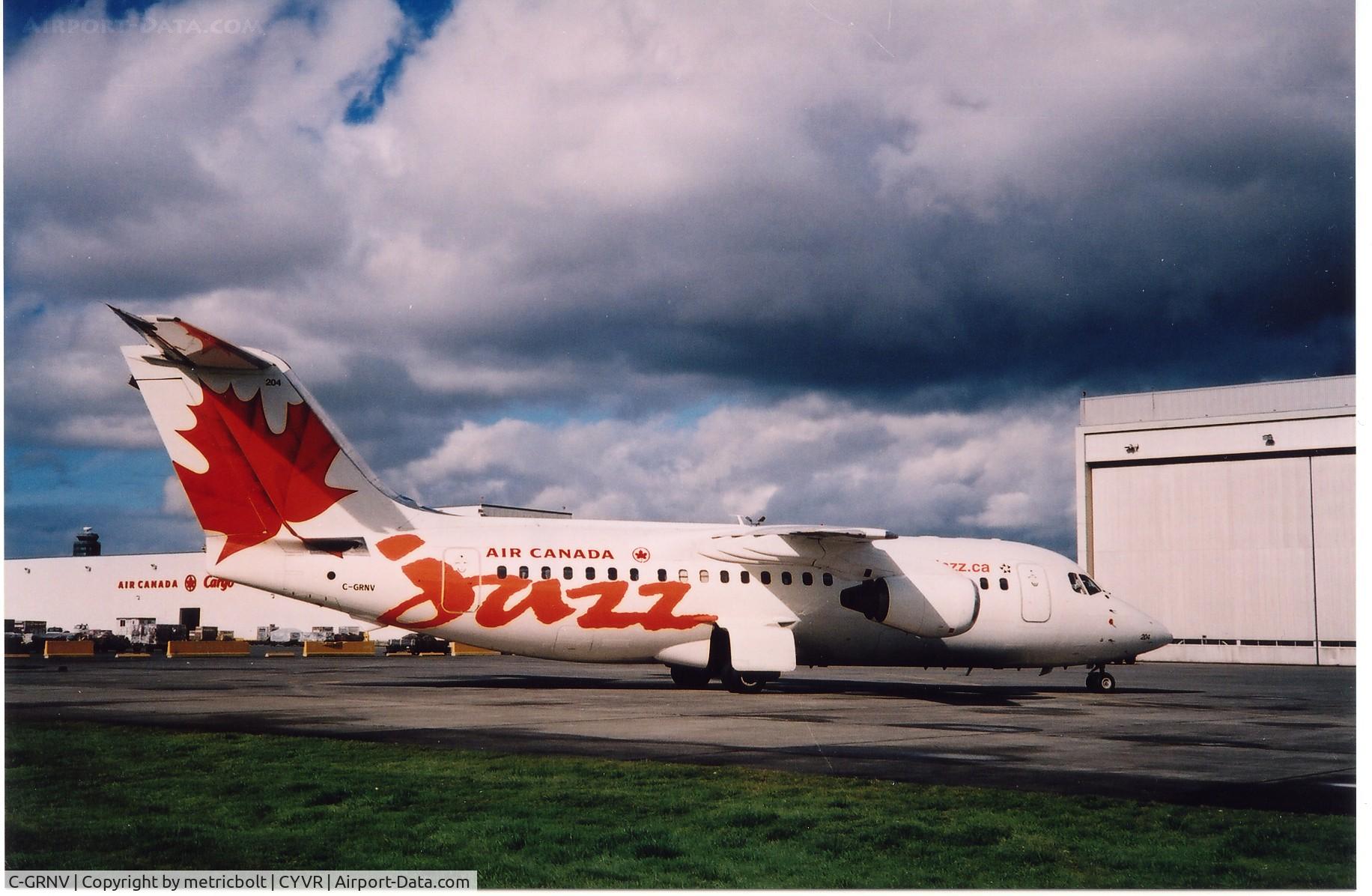 C-GRNV, 1989 British Aerospace BAe.146-200 C/N E2133, Outside the 