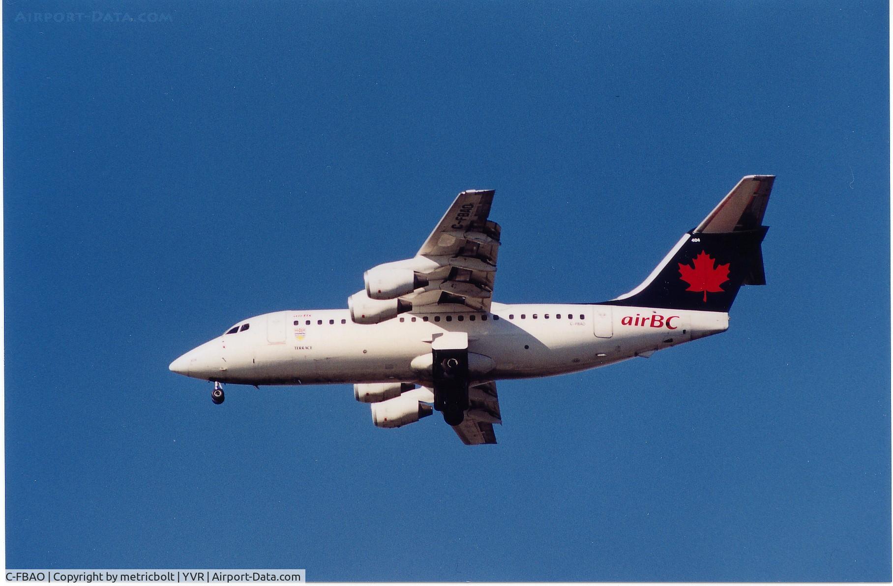 C-FBAO, 1989 British Aerospace BAe.146-200 C/N E2111, 