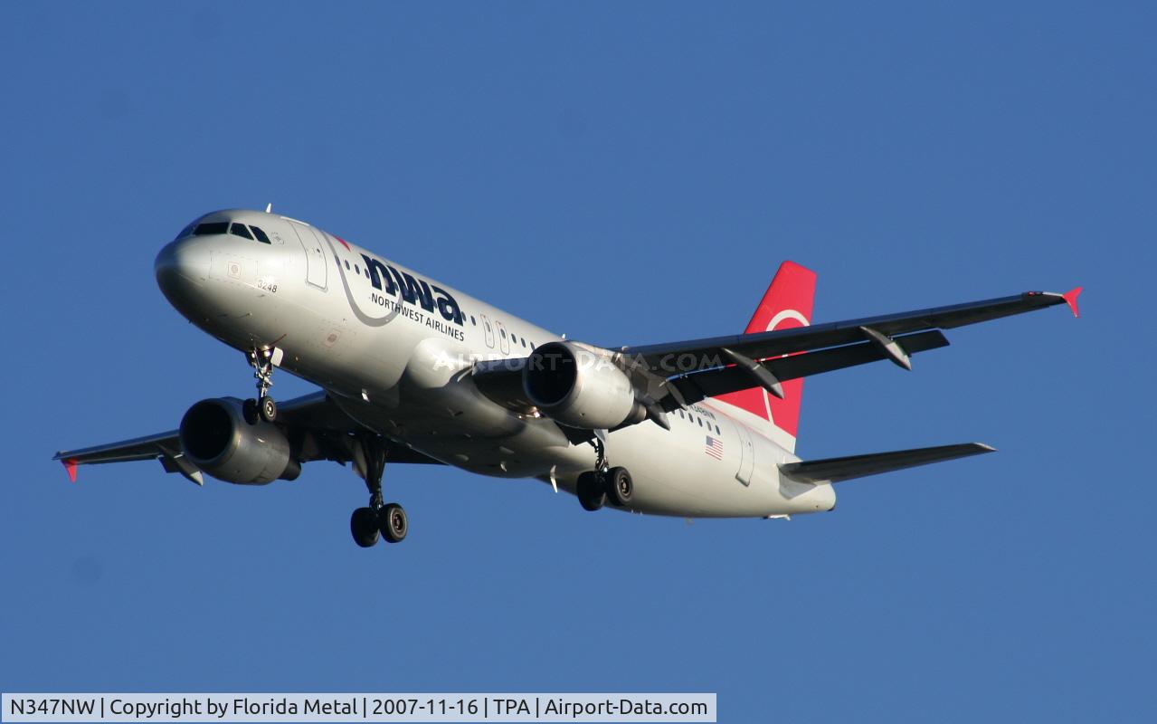 N347NW, 1993 Airbus A320-212 C/N 408, Northwest