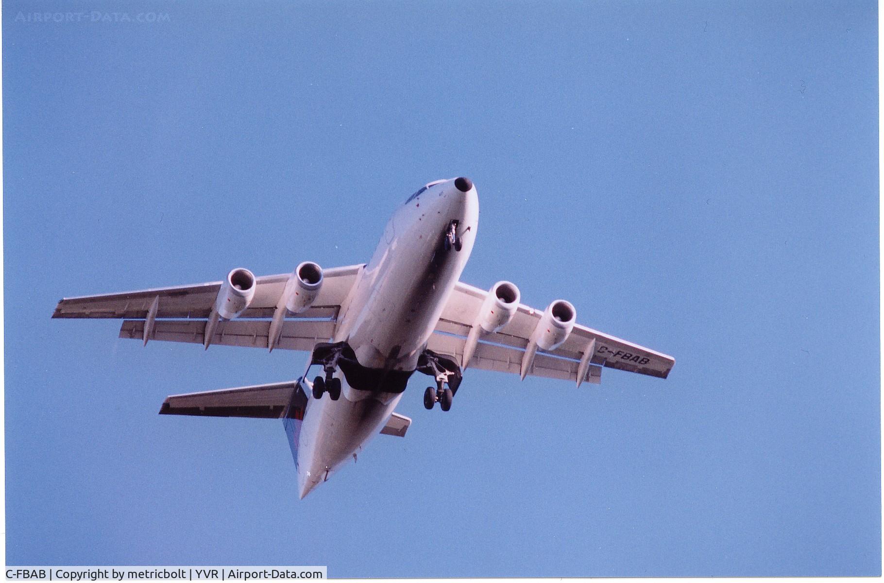 C-FBAB, 1988 British Aerospace BAe.146-200A C/N E2090, In Air BC colours
