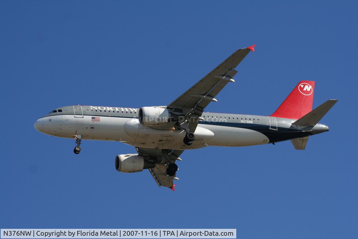 N376NW, 2002 Airbus A320-212 C/N 1812, Northwest