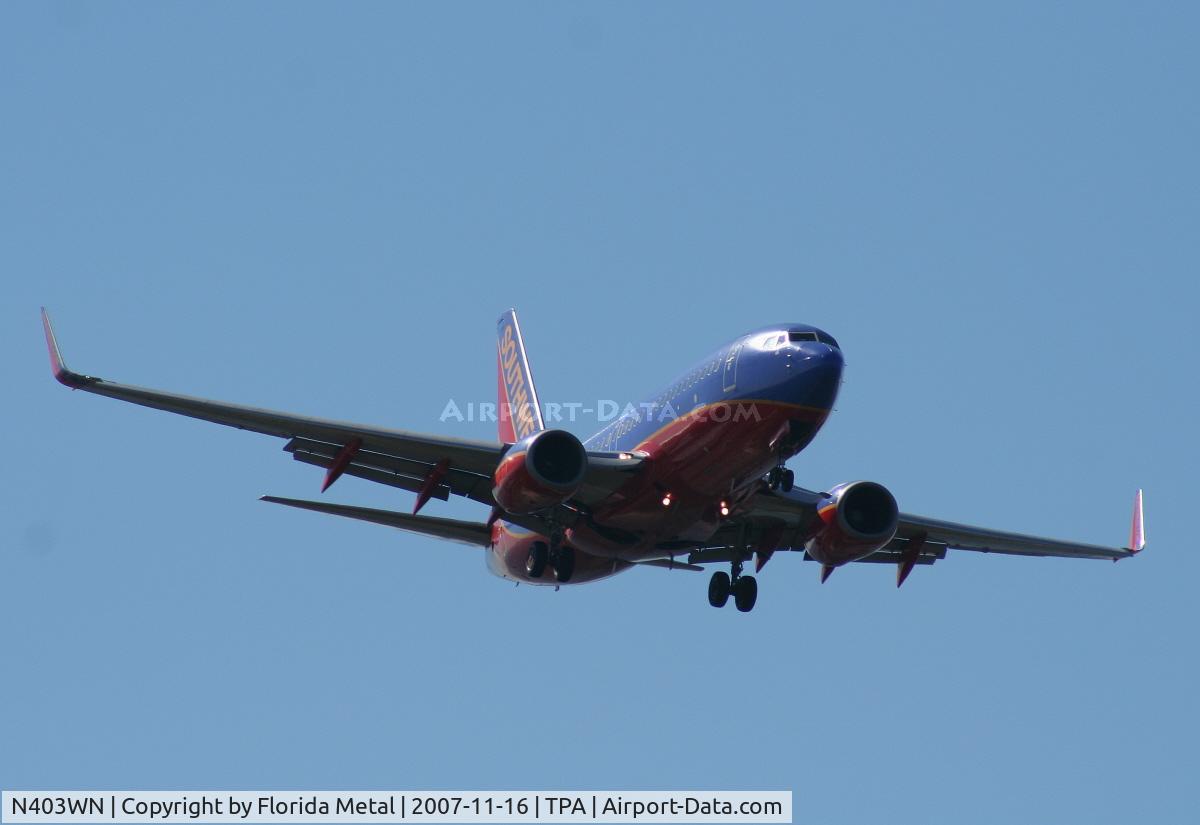 N403WN, 2001 Boeing 737-7H4 C/N 29815, Southwest