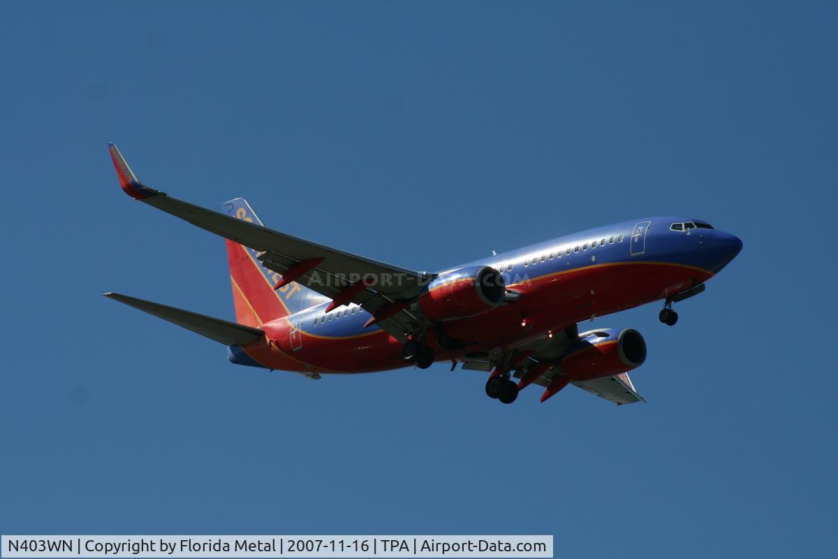 N403WN, 2001 Boeing 737-7H4 C/N 29815, Southwest