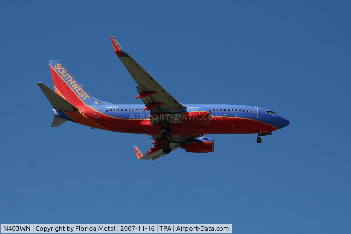 N403WN, 2001 Boeing 737-7H4 C/N 29815, Southwest