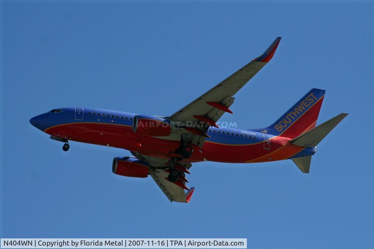 N404WN, 2001 Boeing 737-7H4 C/N 27892, Southwest