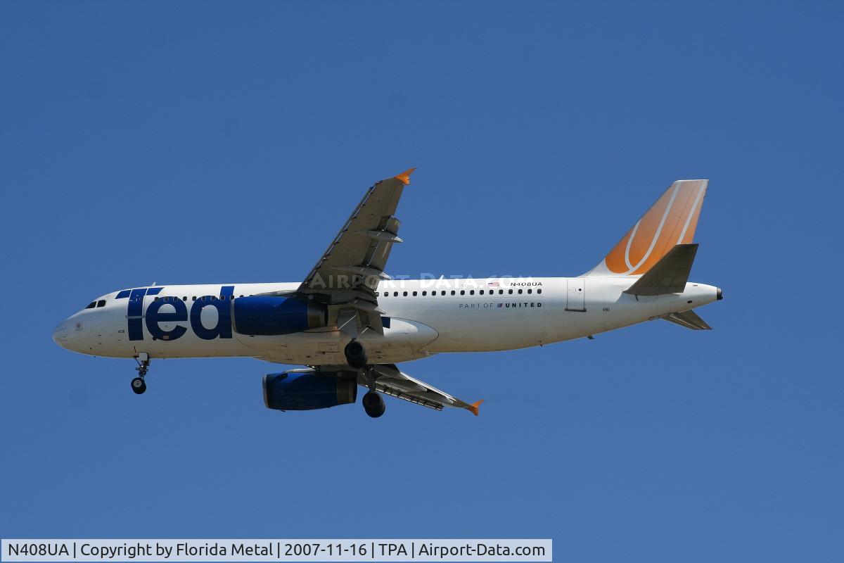 N408UA, 1994 Airbus A320-232 C/N 457, Ted