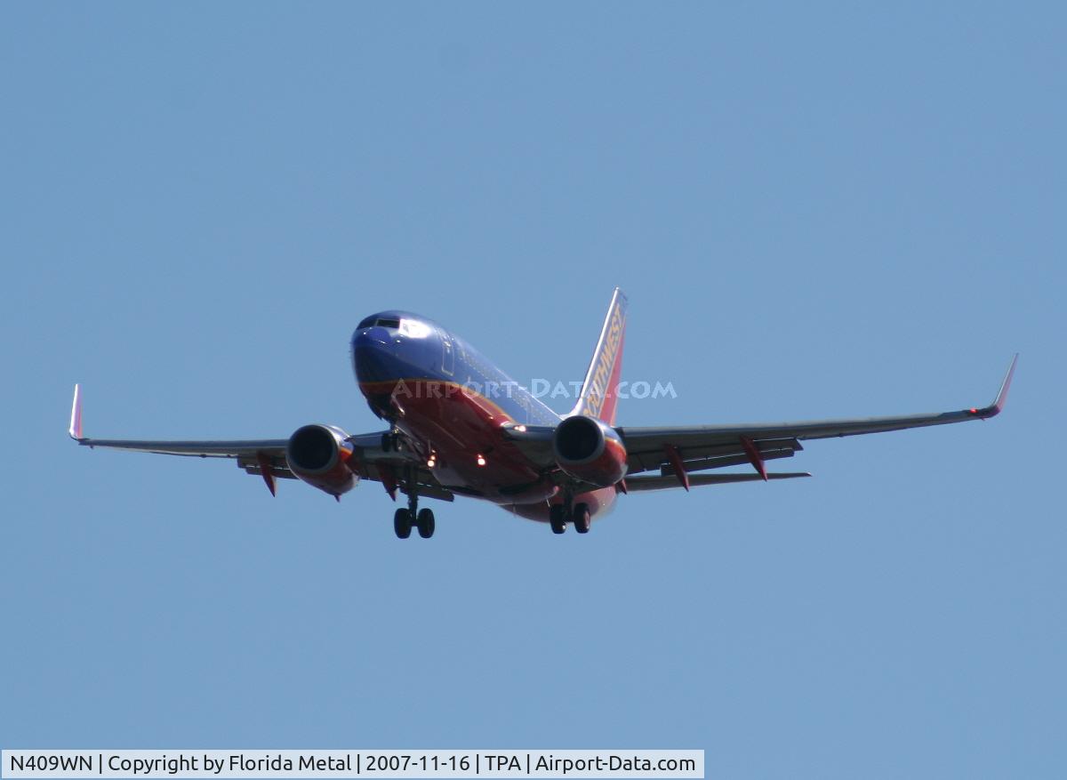 N409WN, 2001 Boeing 737-7H4 C/N 27896, Southwest