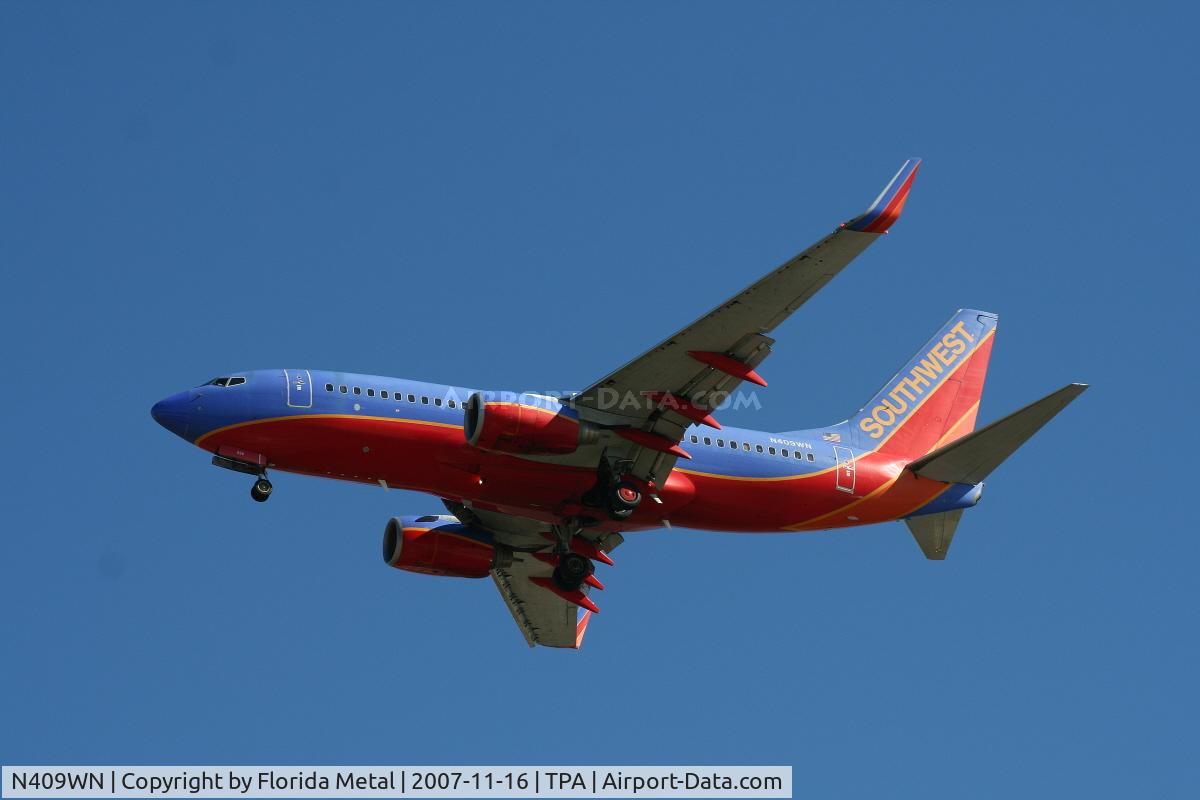 N409WN, 2001 Boeing 737-7H4 C/N 27896, Southwest