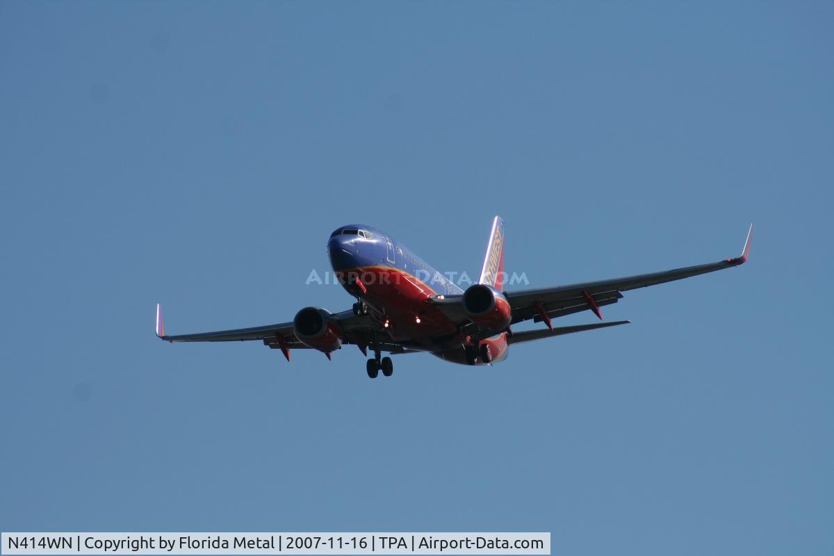 N414WN, 2001 Boeing 737-7H4 C/N 29820, Southwest