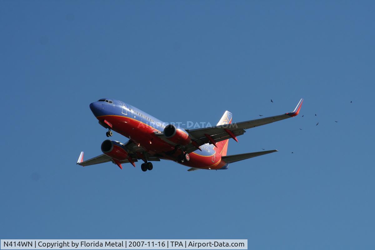 N414WN, 2001 Boeing 737-7H4 C/N 29820, Southwest
