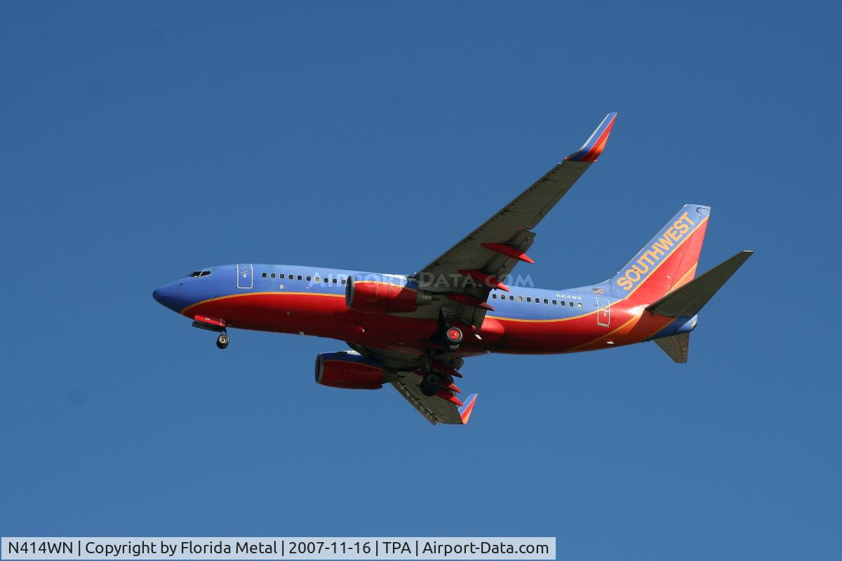 N414WN, 2001 Boeing 737-7H4 C/N 29820, Southwest