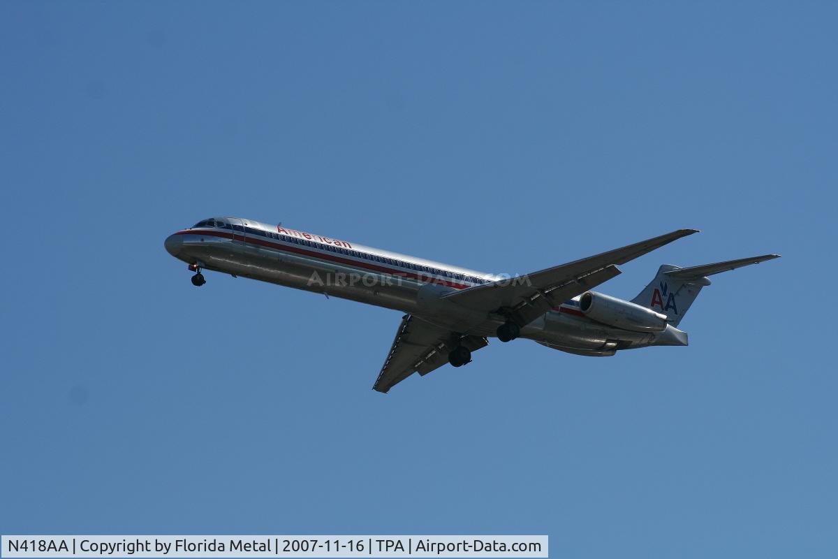 N418AA, 1986 McDonnell Douglas MD-82 (DC-9-82) C/N 49329, American