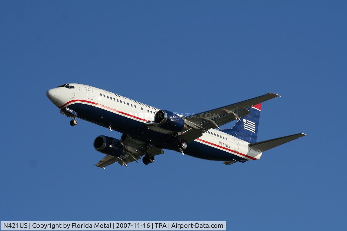N421US, 1989 Boeing 737-401 C/N 23988, US Airways