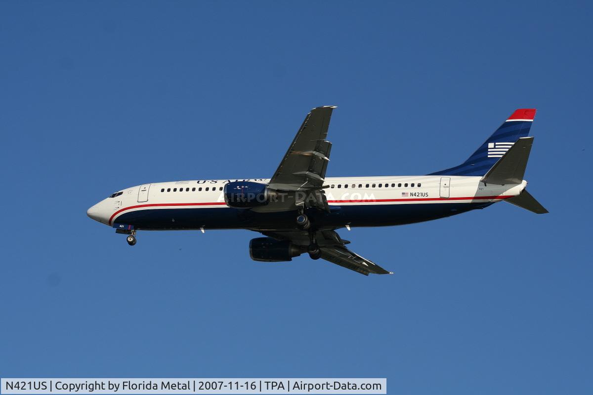 N421US, 1989 Boeing 737-401 C/N 23988, US Airways
