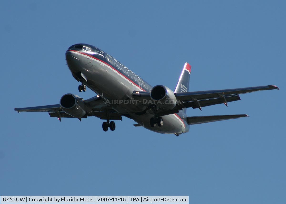 N455UW, 1991 Boeing 737-4B7 C/N 24997, US Airways
