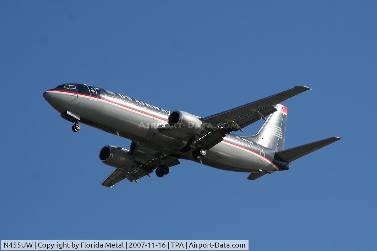 N455UW, 1991 Boeing 737-4B7 C/N 24997, US Airways