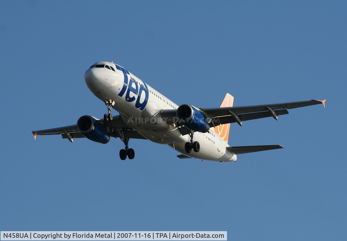 N458UA, 2000 Airbus A320-232 C/N 1163, Ted