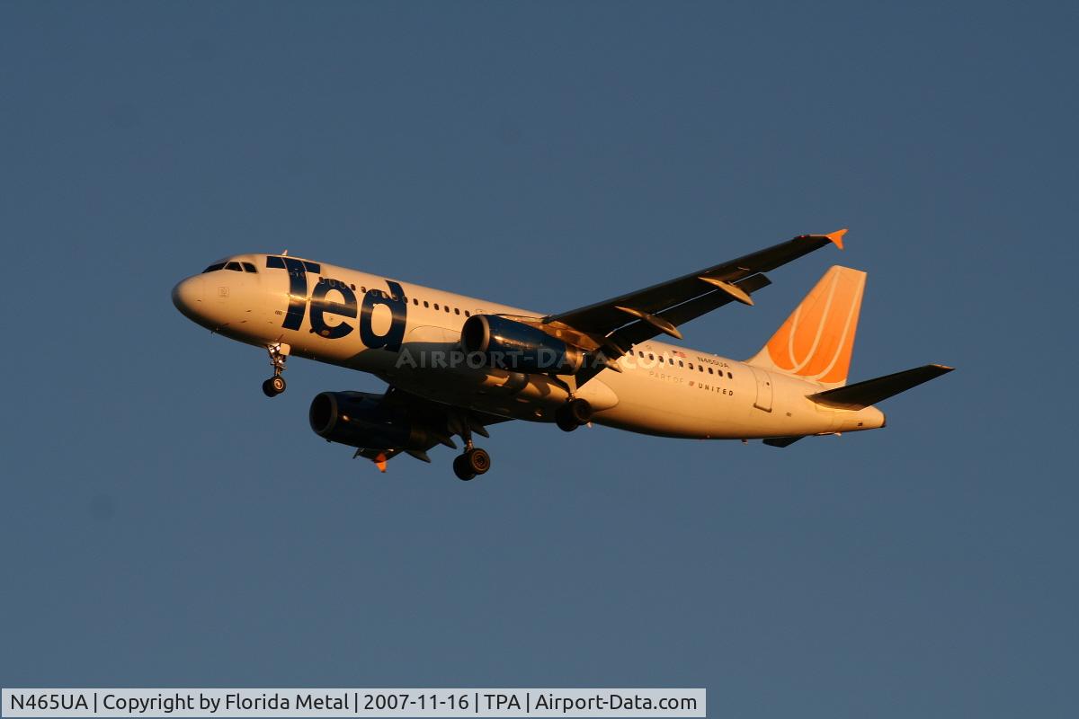 N465UA, 2000 Airbus A320-232 C/N 1341, Ted