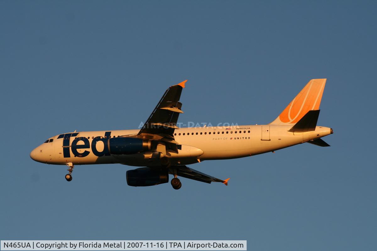 N465UA, 2000 Airbus A320-232 C/N 1341, Ted